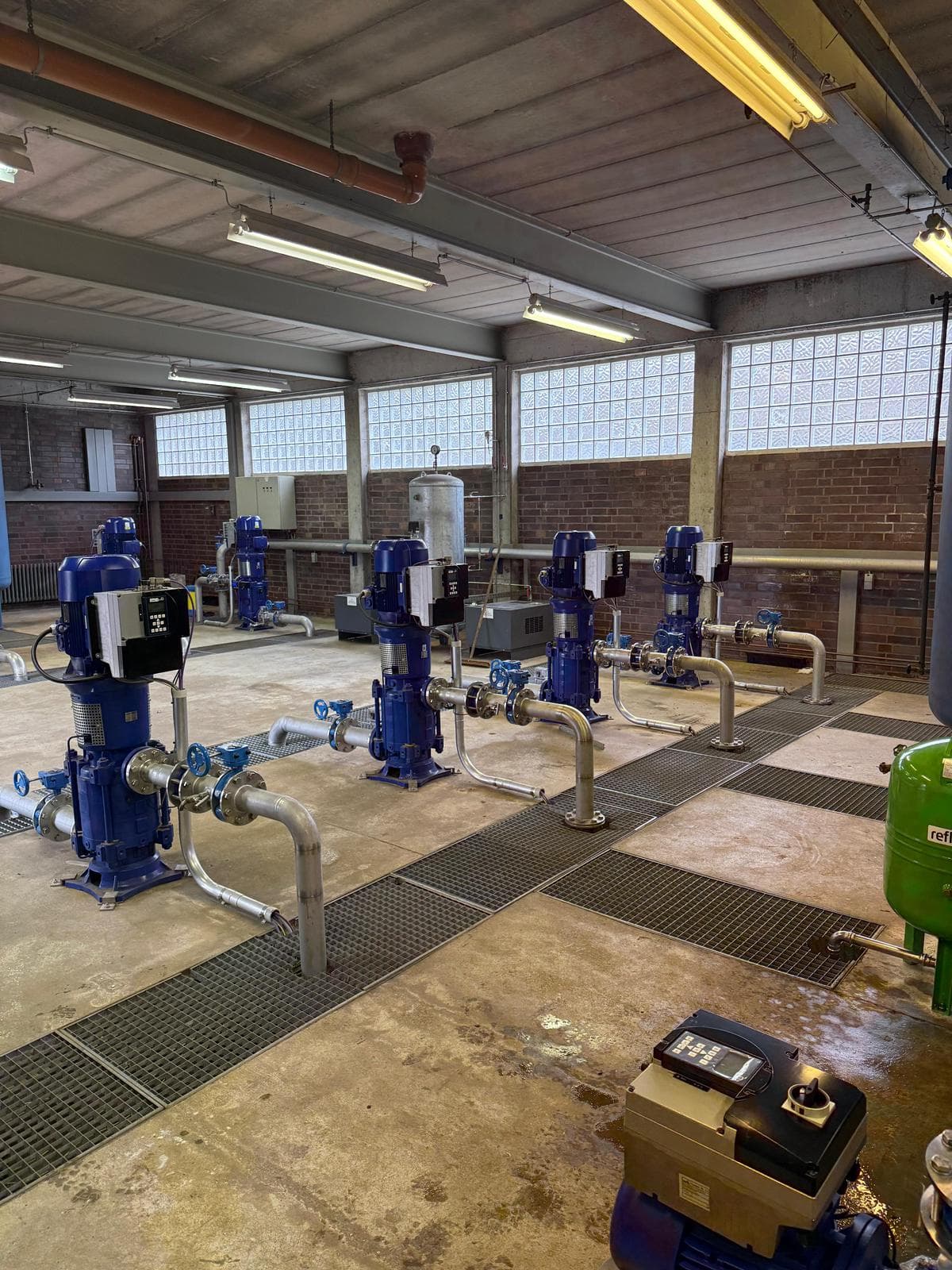 Pumpstation Rohrleitungen