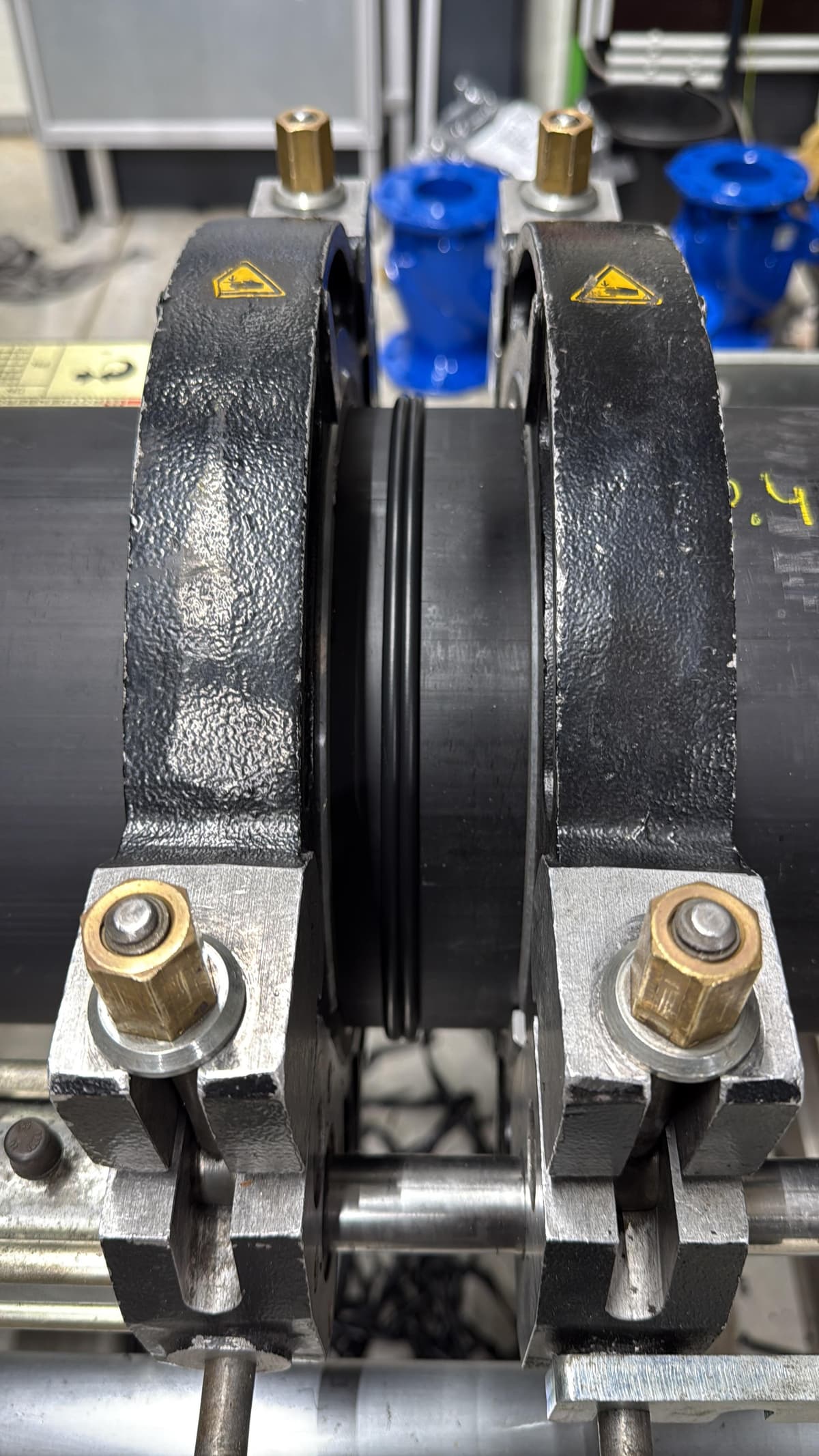 Heizelement-Stumpfschweißen von PE-Rohren